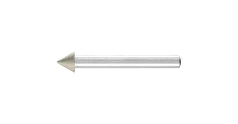1001436449 diamond mounted point taper diameter 10x60 degrees shank 6mm D64 fine