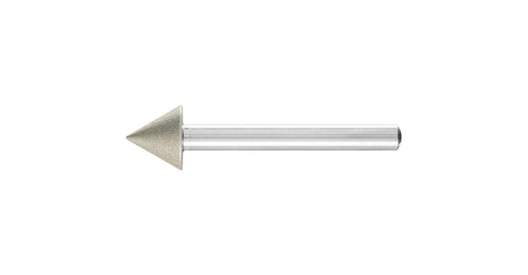 1001436453 diamond mounted point taper diameter 15x60 degrees shank 6mm D64 fine