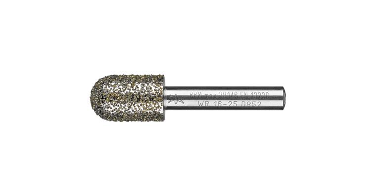 1001438172 Diamond mounted point cylindrical diameter 16.0 mm shank 8 mm D852 coarse