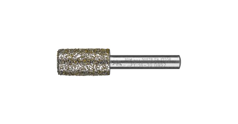 1001438164 diamond mounted point cylinder diameter 16.0mm shank 8mm D852 very coarse