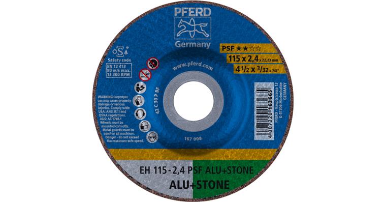 1001429121 cutting-off wheel EH 115x2.4x22.23 mm cranked universal line PSF ALU STONE