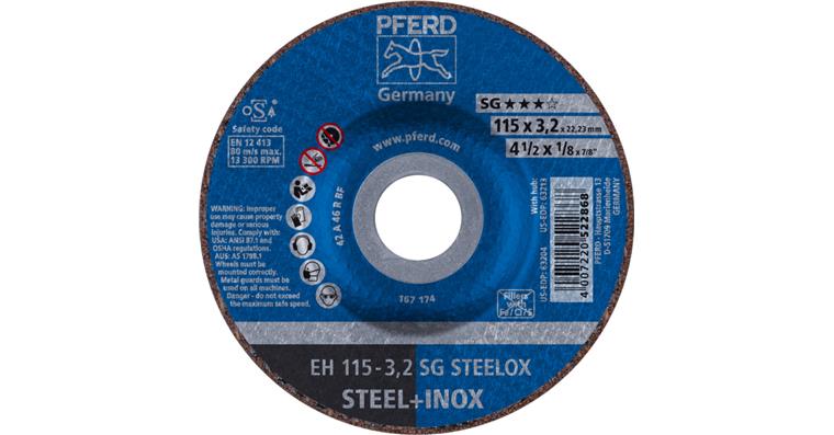 1001433664 cut-off wheel EH 115x3.2x22.23 mm cranked performance line SG STEELOX steel