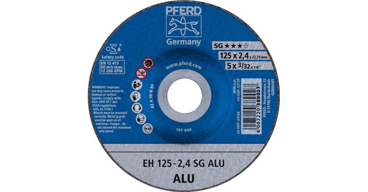 1001429056 cut-off wheel EH 125x2.4x22.23 mm cranked performance line SG ALU for aluminum