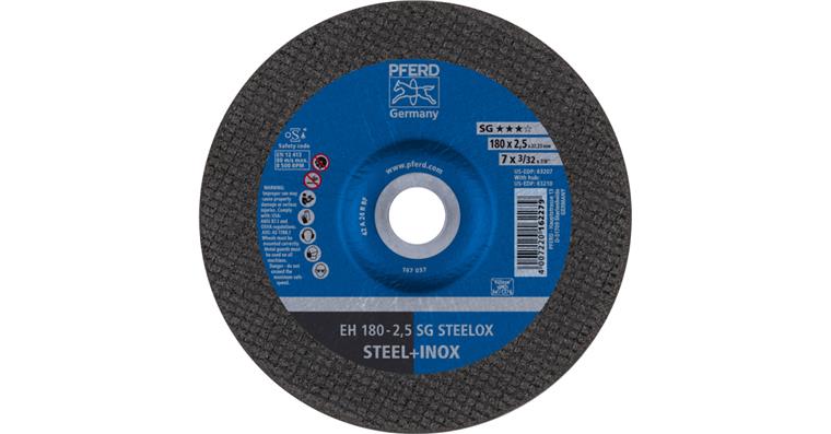 1001429061 cut-off wheel EH 180x2.5x22.23 mm cranked performance line SG STEELOX steel