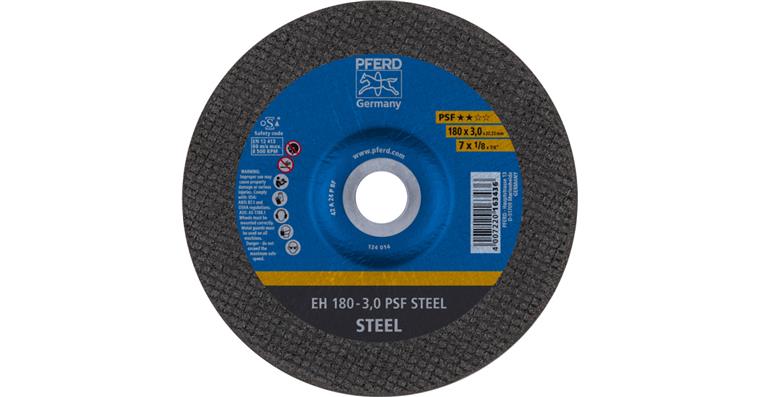 1001429109 cut-off wheel EH 180x3.0x22.23 mm cranked universal line PSF STEEL