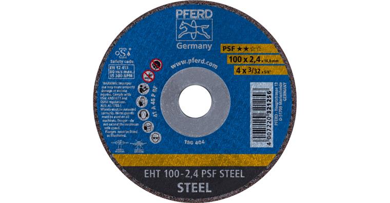 1001429115 cut-off wheel EHT 100x2.4x16 mm straight universal line PSF STEEL for steel