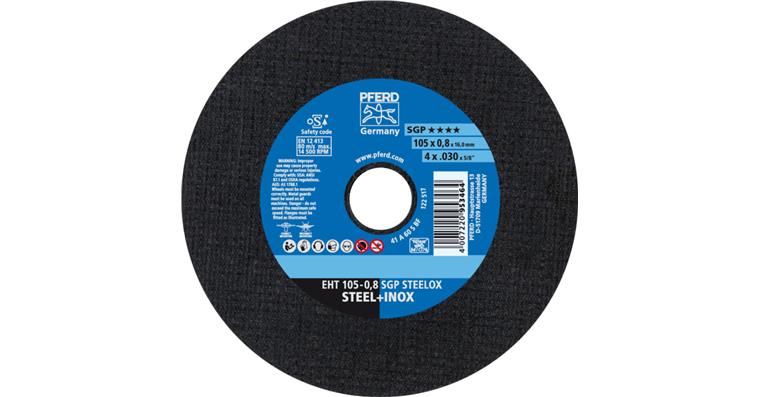 1001440553 cut-off wheel EHT 105x0.8x16 mm straight special line SGP STEELOX for steel