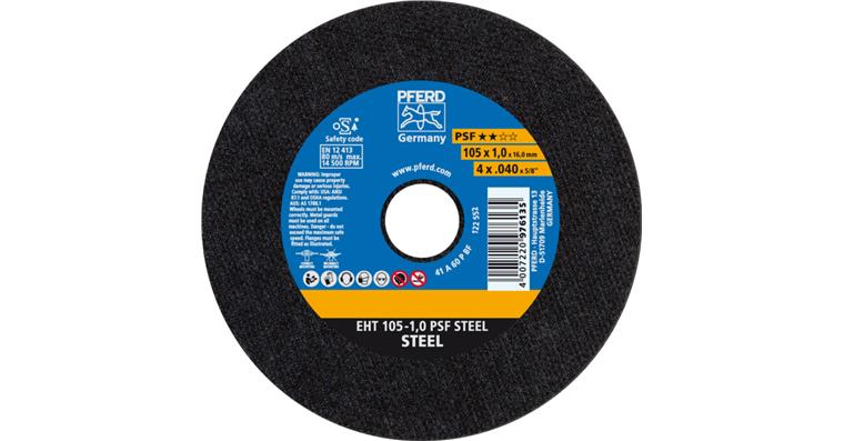 1001440693 cut-off wheel EHT 105x1.0x16 mm straight universal line PSF STEEL for steel