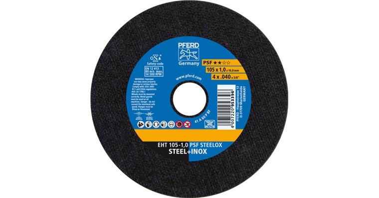 1001440590 cut-off wheel EHT 105x1.0x16 mm straight universal line PSF STEELOX for steel