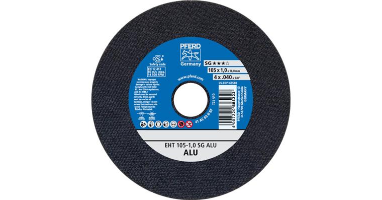 1001437234 cut-off wheel EHT 105x1.0x16 mm straight performance line SG ALU for aluminum