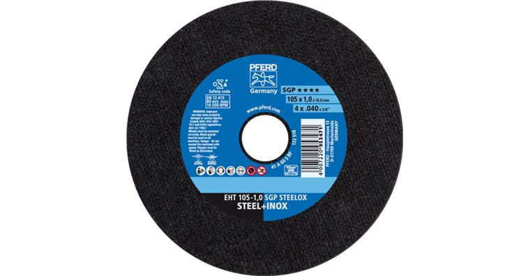 1001440554 cut-off wheel EHT 105x1.0x16 mm straight special line SGP STEELOX for steel