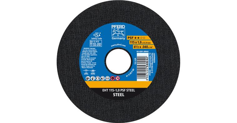 1044806105 cut-off wheel EHT 115x1.0x22.23 mm straight universal line PSF STEEL