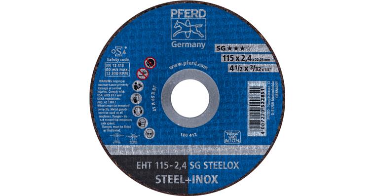1044832104 cut-off wheel EHT 115x2.4x22.23 mm straight line SG STEELOX for steel