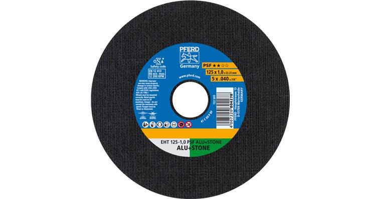 1001436749 cutting-off wheel EHT 125x1.0x22.23 mm straight universal line PSF ALU STONE