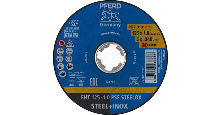 1001441979 cut-off wheel EHT 125x1.0mm X-LOCK straight line PSF STEELOX steel 10