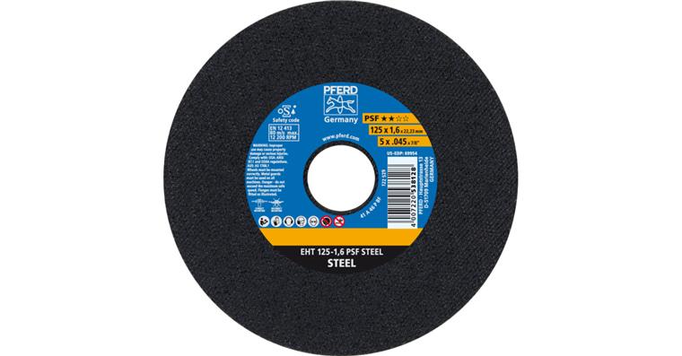 1044806110 cut-off wheel EHT 125x1.6x22.23 mm straight universal line PSF STEEL