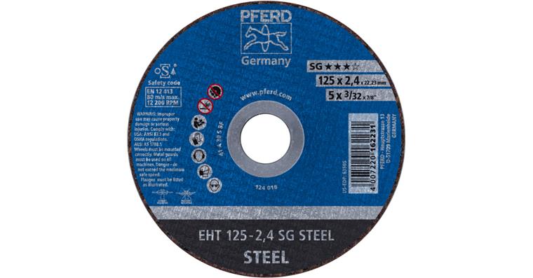 1044807111 cut-off wheel EHT 125x2.4x22.23 mm straight performance line SG STEEL for steel