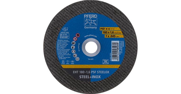 1044830112 cut-off wheel EHT 180x1.6x22.23 mm straight universal line PSF STEELOX steel