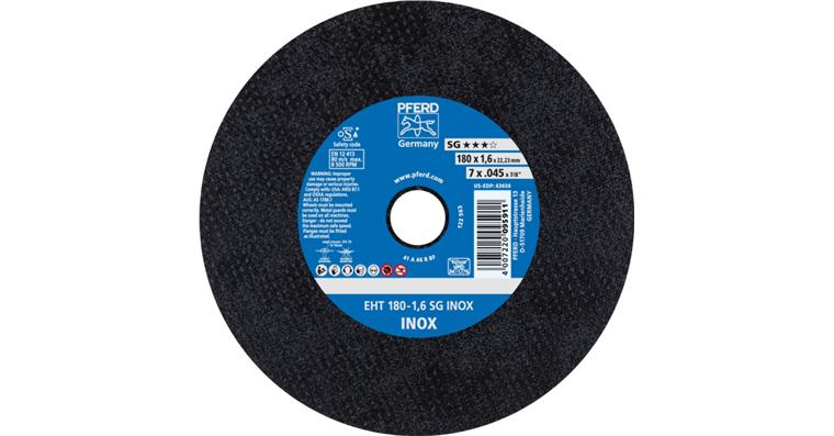 1001440544 cut-off wheel EHT 180x1.6x22.23 mm straight performance line SG INOX stainless steel