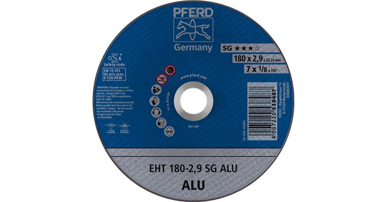 1001433712 cut-off wheel EHT 180x2.9x22.23 mm straight performance line SG ALU for aluminum