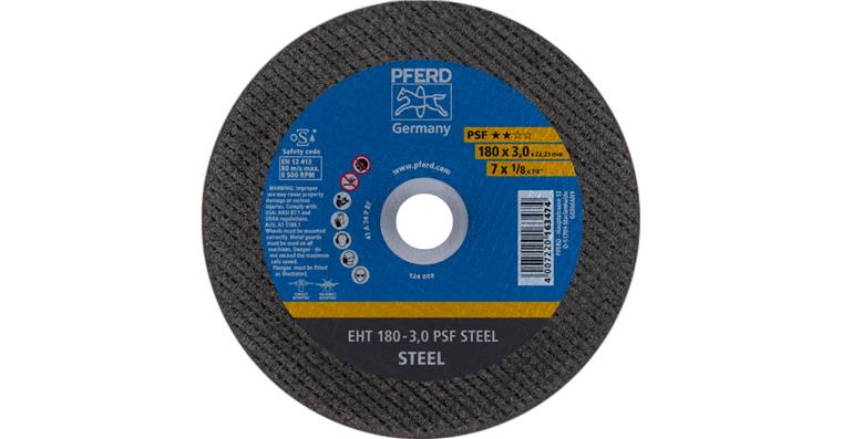 1044806113 cut-off wheel EHT 180x3.0x22.23 mm straight universal line PSF STEEL