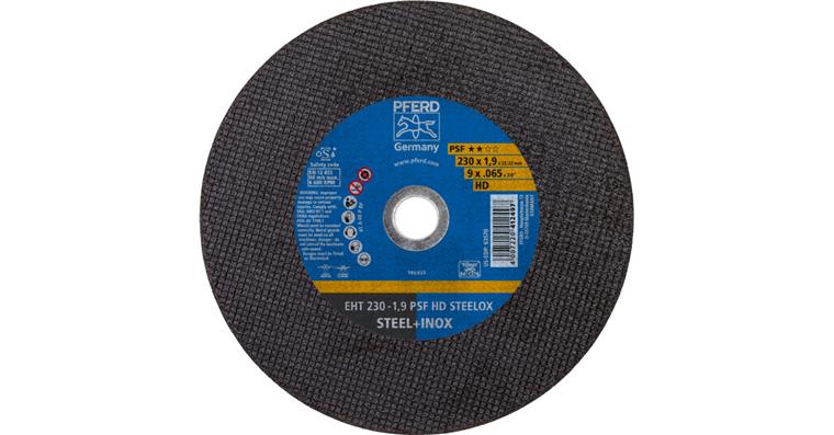 1001441912 cut-off wheel EHT 230x1.9x22.23 mm straight line PSF HD STEELOX for steel