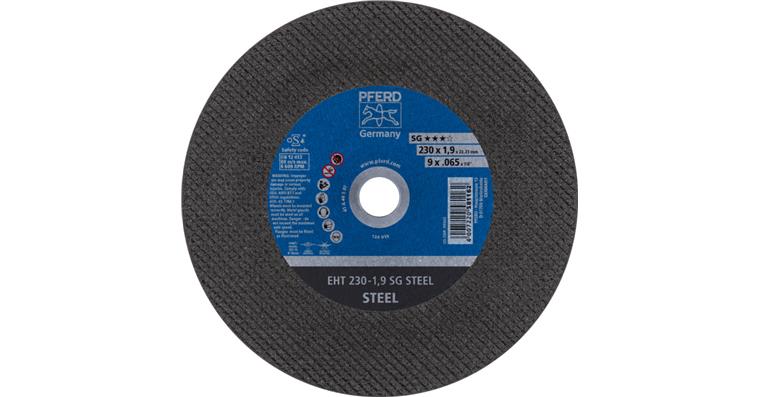 1044807119 cut-off wheel EHT 230x1.9x22.23 mm straight performance line SG STEEL for steel