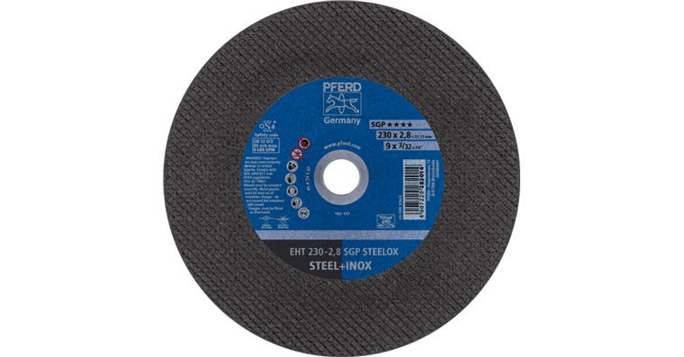 1001429076 cut-off wheel EHT 230x2.8x22.23mm straight special line SGP STEELOX for steel