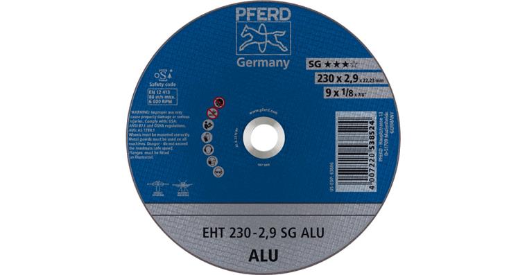 1001433714 cut-off wheel EHT 230x2.9x22.23 mm straight performance line SG ALU for aluminum