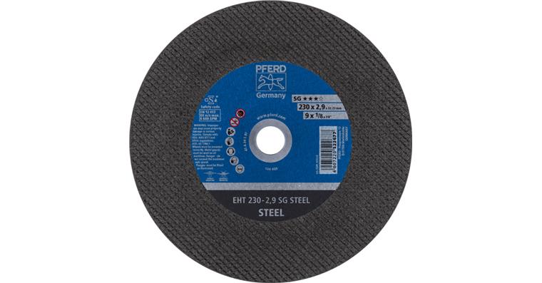 1044807120 cut-off wheel EHT 230x2.9x22.23 mm straight performance line SG STEEL for steel