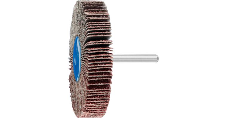 1001447001 Corundum flap disc F Diameter 80x15mm Shank 6 mm A40 for fine sanding