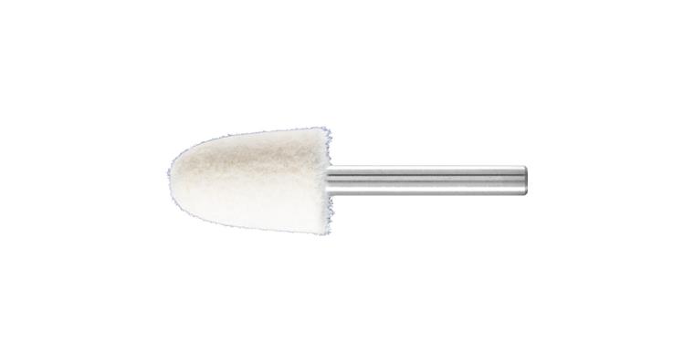 1001440252 medium-hard felt polishing points conical shape diameter 20x30mm shaft 6 mm