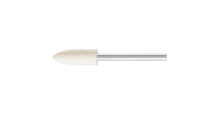 1001440244 hard felt polishing points pointed cone shape diameter 6x18 mm shaft 3 mm