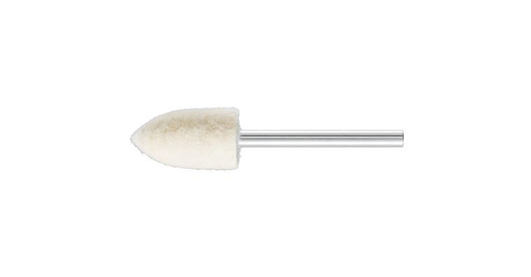 1001440248 hard felt polishing points pointed cone shape diameter 10x18 mm shaft 3 mm