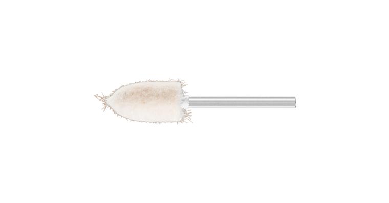 1044376105 medium-hard felt polishing points pointed cone shape diameter 10x18mm shaft 3mm