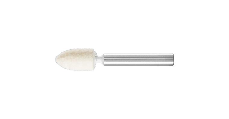 1001440249 hard felt polishing points pointed cone shape diameter 10x18 mm shaft 6 mm