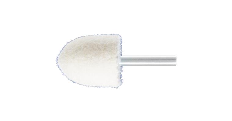 1001440515 medium-hard felt polishing points pointed cone shape diameter 30x35mm shaft 6mm