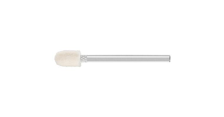 1001440512 medium-hard felt polishing points cylindrical shape diameter 6x10mm shaft 3mm