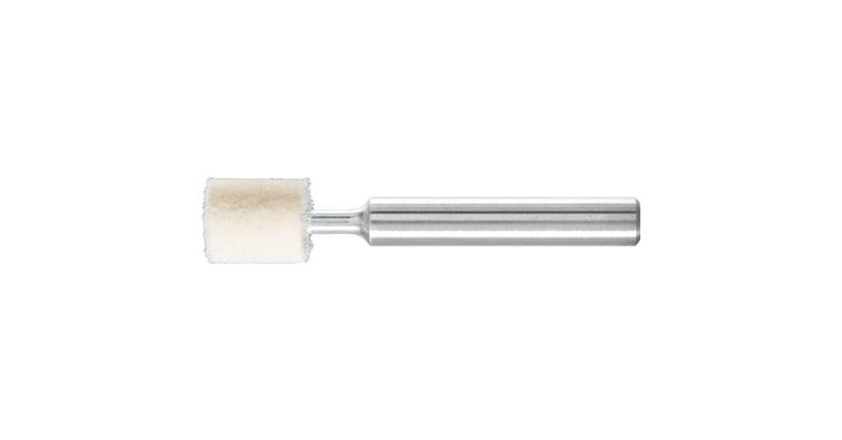 1001440280 hard felt polishing points cylindrical shape diameter 10x12 mm shaft 6 mm