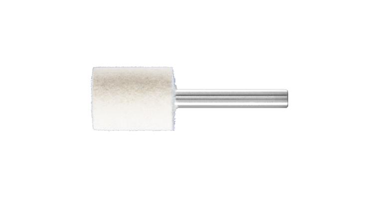 1001440236 hard felt polishing points cylindrical shape with face hole 20x25 mm shaft 6 mm