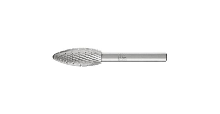 1044034202 HSS burr flame shape B diameter 12x30mm shank 6mm Z3 chip breaker