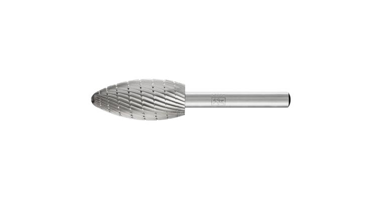 1001426448 HSS burr flame shape B diameter 16x35mm shank 6mm Z3 chip breaker