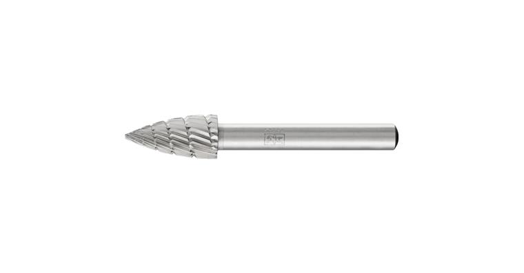1001426500 HSS burr, pointed arch shape K diameter 10x20mm shank 6 mm Z 3 fine