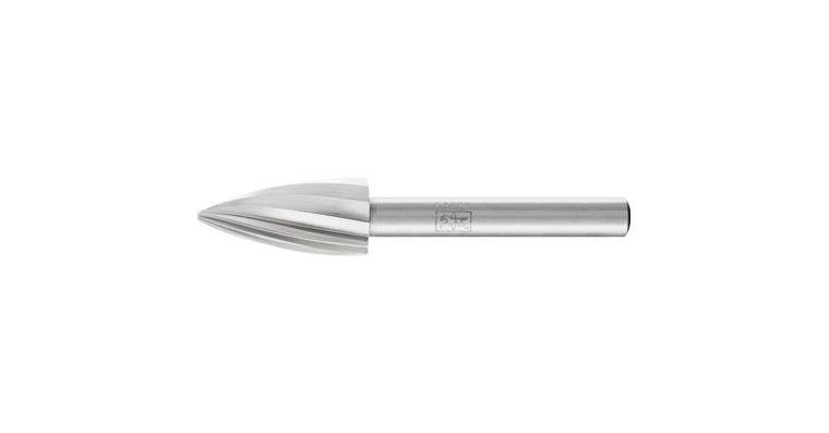 1001426501 HSS burr, pointed bend shape K Diameter 12x25 mm Shank 6 mm Z1