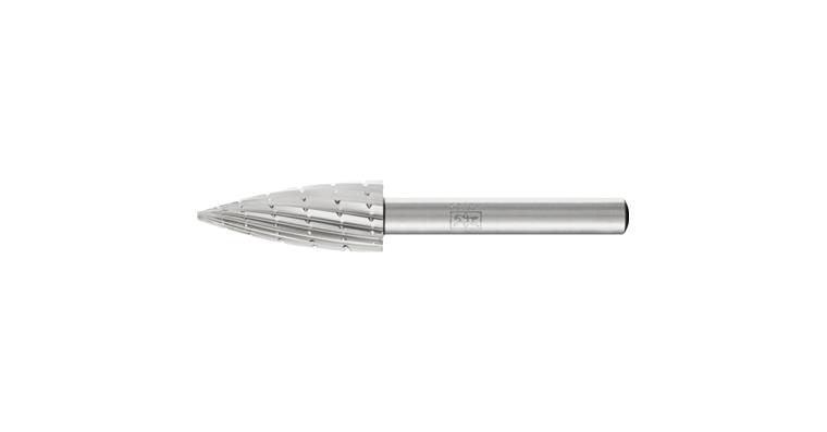 1044028204 HSS burr, pointed arch shape K diameter 12x30mm shank 6 Z2 chip breaker