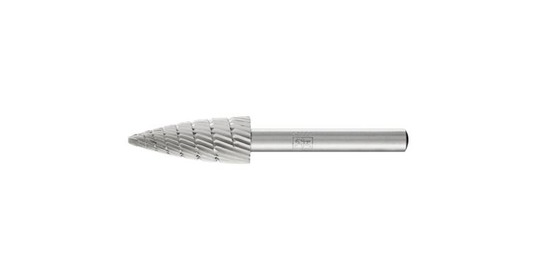 1044029204 HSS burr, pointed arch shape K diameter 12x30mm shank 6 mm Z 3 fine