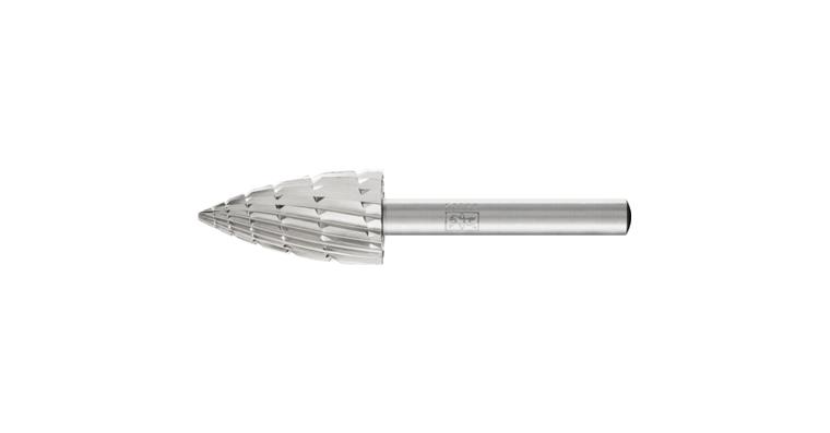 1001438095 HSS burr, pointed arch shape K diameter 16x30mm shank 6 Z2 chip breaker