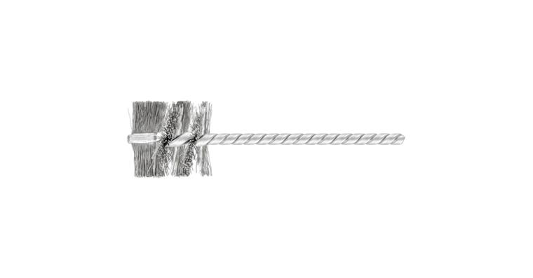1001440224 inner brush IBU diameter 25x25 mm shaft 3.8 mm stainless steel wire 0.20 mm