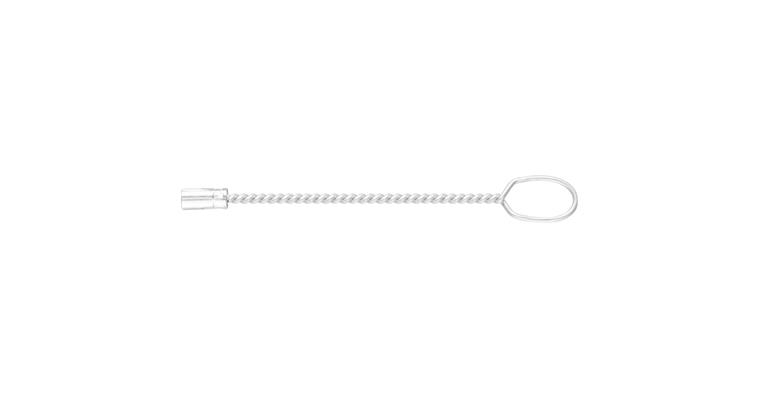 1001435853 wire handle with eyelet IBUS for internal brushes with 1/2 inch thread 300mm long