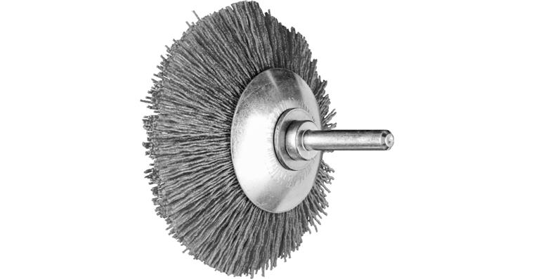 1001440143 tapered brush unknotted KBU diameter 80x10mm shaft 6 mm grit 120